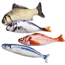 Carica l&#39;immagine nel visualizzatore di Gallery, Dokpav 4PCS 20CM Simulazione Peluche di Pesce, Giocattoli per Gatto,...