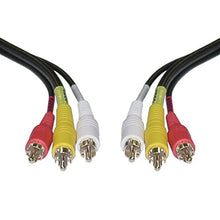 Carica l'immagine nel visualizzatore di Gallery, Triplo cavo RCA fono CVBS AR AL da maschio a maschio, per audio, video, TV e... - Ilgrandebazar