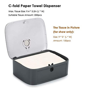 Decdeal CHUANGDIAN Dispenser per Asciugamani a Parete,Senza Champagne Gold - Ilgrandebazar