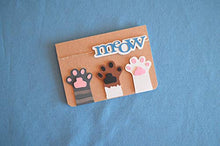Carica l&#39;immagine nel visualizzatore di Gallery, Meow - gatti - zampette - biglietto d&#39;auguri (formato 10,5 x 15 cm) - vuoto... - Ilgrandebazar