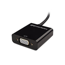Carica l&#39;immagine nel visualizzatore di Gallery, Cable Matters Adattatore da micro HDMI a VGA (convertitore Micro HDMI, Nero