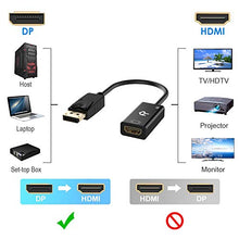 Carica l'immagine nel visualizzatore di Gallery, Rankie Adattatore DisplayPort a HDMI, Risoluzione 4K Convertitore, Nero