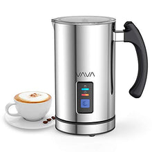 Carica l&#39;immagine nel visualizzatore di Gallery, NWOUIIAY VAVA Montalatte Elettrico 500W 240mL Schiumatore Acciaio Inox Caffè Argento