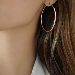 Nikita by Niki® Orecchini da donna a cerchio placcati in oro rosa 18 K - Ilgrandebazar