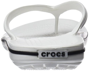 Crocs Crocband Flip, Infradito Unisex-Adulto 38/39 EU, Bianco White 100