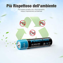 Carica l'immagine nel visualizzatore di Gallery, POWERADD Batterie Alcaline AAA Confezione da 20 Pile Stilo 1.5V AAA*20