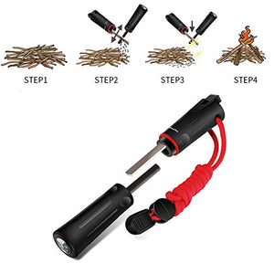Coltello Svizzero e Pietra Focaia Set Morpilot 15 in 1 Multiuso e 5...