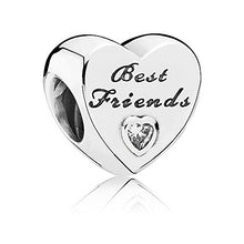 Carica l&#39;immagine nel visualizzatore di Gallery, Pandora Donne Bead Migliori Amici del Cuore 925 Zirconia Trasparente -... - Ilgrandebazar