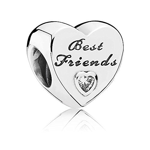Pandora Donne Bead Migliori Amici del Cuore 925 Zirconia Trasparente -... - Ilgrandebazar