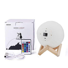 Carica l&#39;immagine nel visualizzatore di Gallery, Lampada Luna GEEDIAR 15cm 3D 500 mAh Batteria LED RGB Colorato Moon Lamp con...