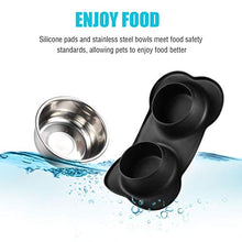 Carica l'immagine nel visualizzatore di Gallery, Bonve Pet Ciotole per Cani Gatti, 2 Pack 400ml Ciotola Cane in Acciaio...