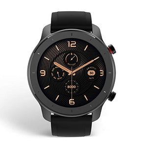 Amazfit GTR 42 Smartwatch Fitness Tracker, All-Day Heart Rate Monitor, Black - Ilgrandebazar