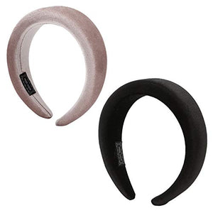 Folora Fasce per capelli imbottite in velluto 2 pezzi Moda accessori per... - Ilgrandebazar