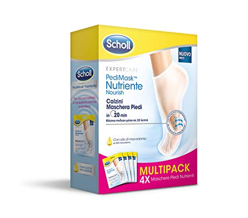Scholl Pedimask Maschera Piedi Nutriente con Olio di Macadamia, 4 Paia di... - Ilgrandebazar