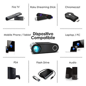 Proiettore,Elephas Videoproiettore Full HD 4500 Lumen da 50000 ore,... - Ilgrandebazar