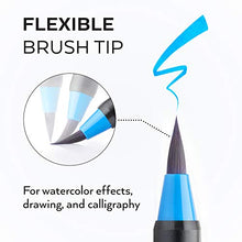 Carica l&#39;immagine nel visualizzatore di Gallery, Arteza Pennarelli Acquerello Professionali Da Disegno Brush Pen, Set 12... - Ilgrandebazar