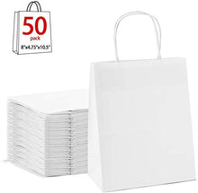 Carica l'immagine nel visualizzatore di Gallery, Switory Sacchetto di Carta Kraft 250pc con Manici 20x12x26,5cm 50pc