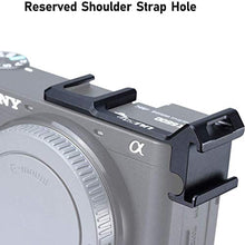 Carica l&#39;immagine nel visualizzatore di Gallery, Linghuang Luce Microfono Scarpa Fredda Piastra di Montaggio per Sony A6100 /...