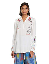Carica l'immagine nel visualizzatore di Gallery, Desigual Blouse Veronica Camicia Donna S, Bianco (Blanco 1000) - Ilgrandebazar