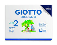Carica l'immagine nel visualizzatore di Gallery, Giotto Disegno 2, Album da 20 fogli carta bianca per disegno scolastico, 24x33 cm, LISCIO