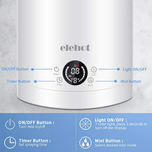 Carica l&#39;immagine nel visualizzatore di Gallery, Umidificatore Ambienti ad Ultrasuoni Capacità 3L Display LED 7 Led Bianco - Ilgrandebazar