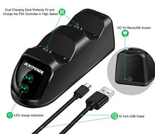 Carica l&#39;immagine nel visualizzatore di Gallery, Ricarica Controller PS4 ,ECHTPower Docking Station e Verde&amp;Rosso LED