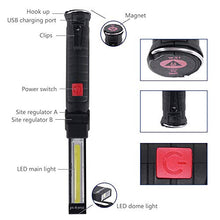 Carica l'immagine nel visualizzatore di Gallery, ONEVER Torcia elettrica ricaricabile USB luce del lavoro 2 pezzi, 2 Pezzi