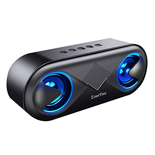 ZoeeTree Altoparlante Bluetooth, Casse Bluetooth 5.0 con Luci LED e 24H...