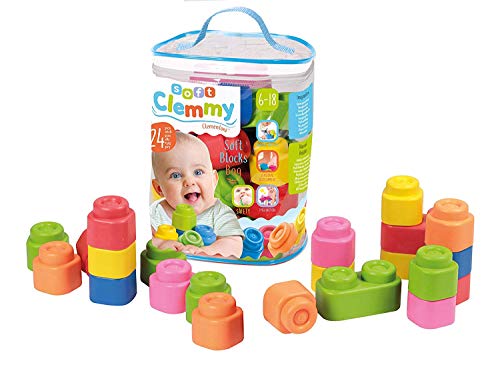 Clementoni 14889 Baby Clemmy Sacca, 24 Mattoncini - Ilgrandebazar