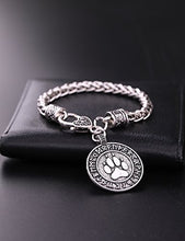 Carica l'immagine nel visualizzatore di Gallery, fishhook Wicca Talisman Rune Orso Zampa Stampe Ciondolo Regalo Catena...