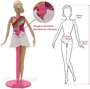 ZITA ELEMENT 20 Pezzi = 10 Vestiti Abiti e 10 Scarpe per 28-30cm Bambola,...