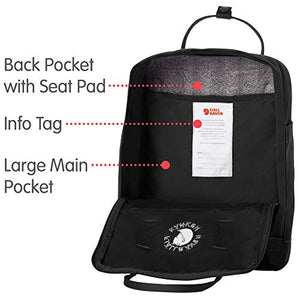 Fjallraven Re-Kånken, Zaino Unisex Taglia Unica (38 x 27 x 13 cm), Black