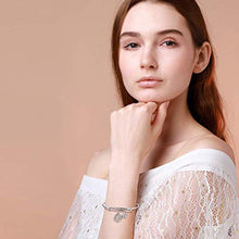 Carica l&#39;immagine nel visualizzatore di Gallery, J.Endéar Argento Bracciali Donna, Braccialetto Argento, Pendenti in Zirconia... - Ilgrandebazar