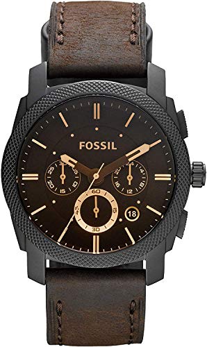 Fossil Orologio Cronografo Quarzo Uomo con Cinturino in Pelle