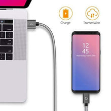 Carica l&#39;immagine nel visualizzatore di Gallery, Gritin Cavo USB C [3 Pezzi: 1m, 1.5m, 2m] Nylon 1m+1.5m+2m, Grigio - Ilgrandebazar
