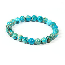 Carica l&#39;immagine nel visualizzatore di Gallery, GD GOOD.designs EST. 2015 Bracciale Chakra Perle di Diaspro - Pietra Marina...