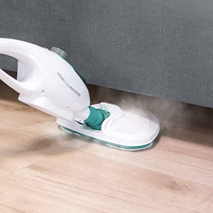 Di4 Steamclean Multi10 Max, Scopa Elettrica Lavapavimenti, Scopa a Vapore Multifunzione 10 in 1, Manico Telescopico Estendibile, Pulitore a Vapore 1500 W, Bianco