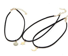 Carica l&#39;immagine nel visualizzatore di Gallery, Anglacesmade - Collana girocollo in pelle con ciondolo a forma di stella,... - Ilgrandebazar