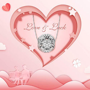 NINAQUEEN® Argento Bead Charm Amore - Fortunato Quadrifoglio Ciondolo A - Ilgrandebazar