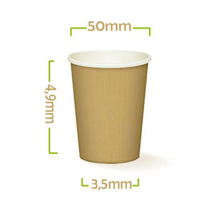 Palucart 500 Bicchieri in Carta per Caffe 75ml Colore Avana biodegradabili... - Ilgrandebazar