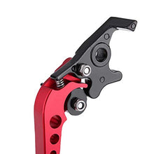 Carica l&#39;immagine nel visualizzatore di Gallery, Elerose Una coppia di 22 mm 7/8&quot;CNC universale per moto leva freno a rosso - Ilgrandebazar