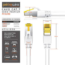 Carica l&#39;immagine nel visualizzatore di Gallery, 10m Cavo di Rete Cat 7 LAN Ethernet Gigabit 10000 Mbit s - 10,0m bianco - Ilgrandebazar