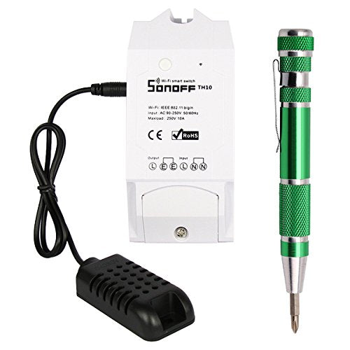 TH10 Temperatura e Umidità Monitoraggio Wifi e - Ilgrandebazar