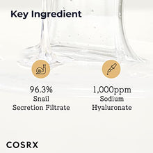 Carica l'immagine nel visualizzatore di Gallery, COSRX Advanced Snail 96 Mucin Power Essence 100ml, Essenza Viso con 96,3% Bava di Lumaca (Snail Mucin), Idratazione di lunga durata, Migliora la vitalità , lenisce la pelle disidratata, Ipoallergenico, Cura Della Pelle, Skincare Coreana