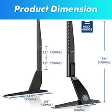 Carica l'immagine nel visualizzatore di Gallery, FITUEYES Supporto Piedistallo TV Universale da Tavolo per LCD 23" - 42" - Ilgrandebazar