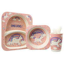 Carica l&#39;immagine nel visualizzatore di Gallery, Lesser &amp; Pavey LP42974 unicorno in bambù eco-friendly 5 pezzi Set da tavola,... - Ilgrandebazar