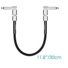 Carica l&#39;immagine nel visualizzatore di Gallery, Neewer 3pz Cavo Patch per Chitarra con Connettori Angolari 1/4”, 30cm Cavo... - Ilgrandebazar