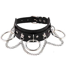 Carica l&#39;immagine nel visualizzatore di Gallery, 1 Pezzo Trend PU Catena Clavicola,O-Ring Clavicola, Collana O-Ring... - Ilgrandebazar