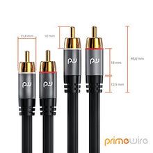 Carica l&#39;immagine nel visualizzatore di Gallery, Primewire - 5m Cavo RCA Stereo - 2X Maschio a -