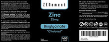 Carica l&#39;immagine nel visualizzatore di Gallery, Zinco 25 mg (Bisglicinato), 400 Compresse | Antiossidante, mantiene forte il...